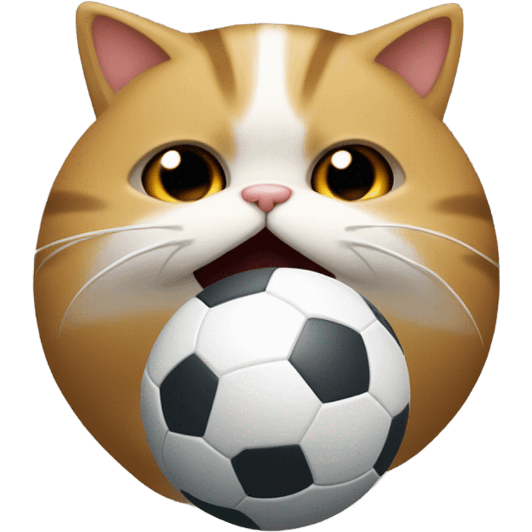 Gato viendo el fútbol  emoji