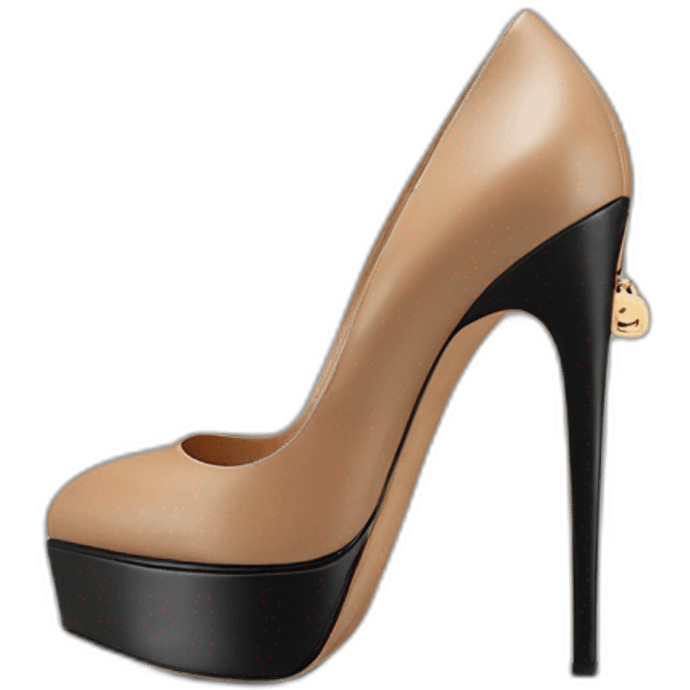 VALENTINO Tan-go PLATFORM PUMP black emoji