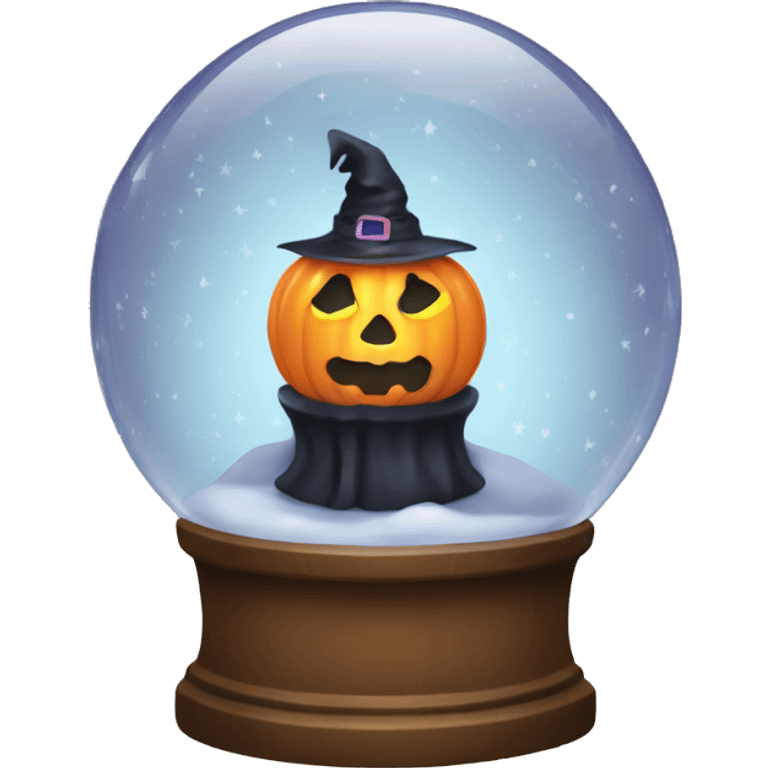 halloween snow globe, no background emoji