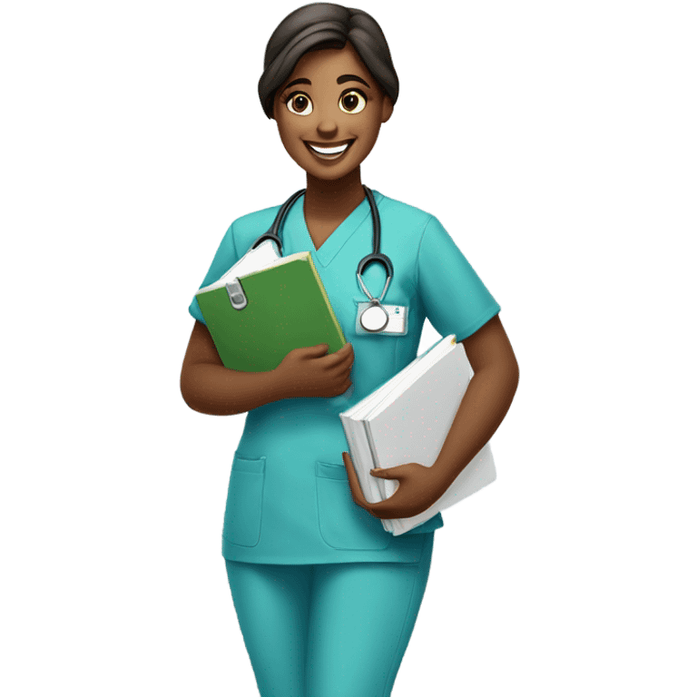 happy nursing student  emoji