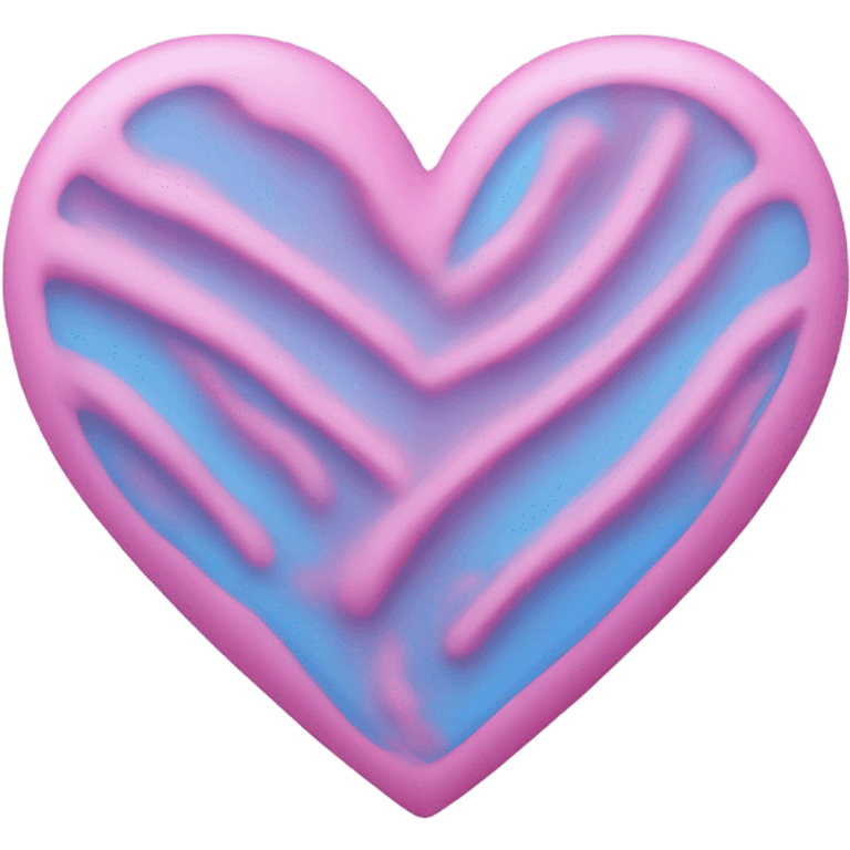 Pink blue heart emoji