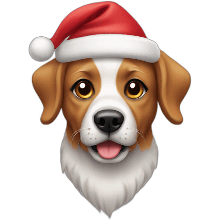 Santa Dog emoji