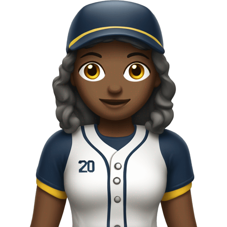 Softball player emoji