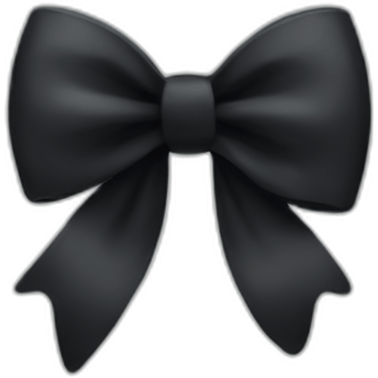 Black bow emoji