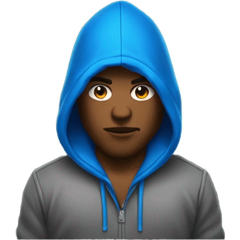 Blue hood Gangster emoji