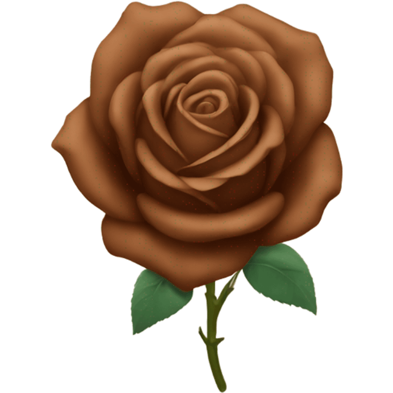 brown rose emoji