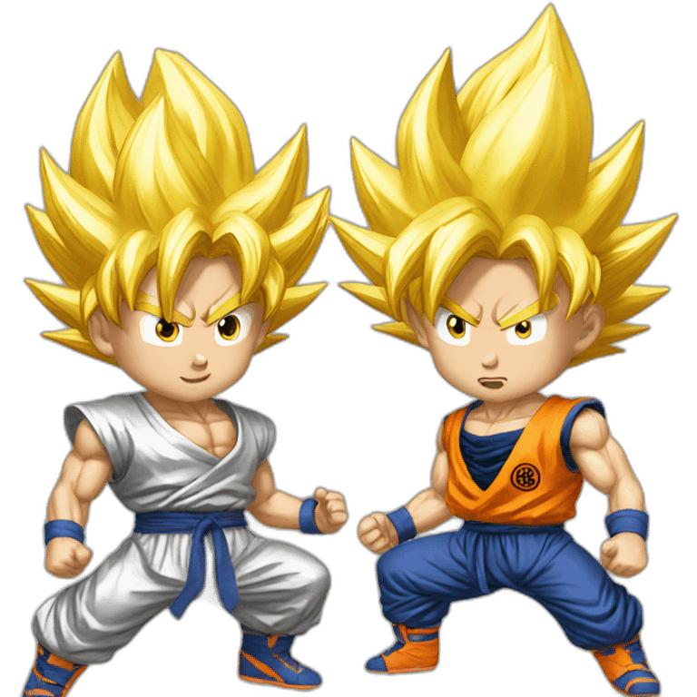 goku vs bling bling boy emoji