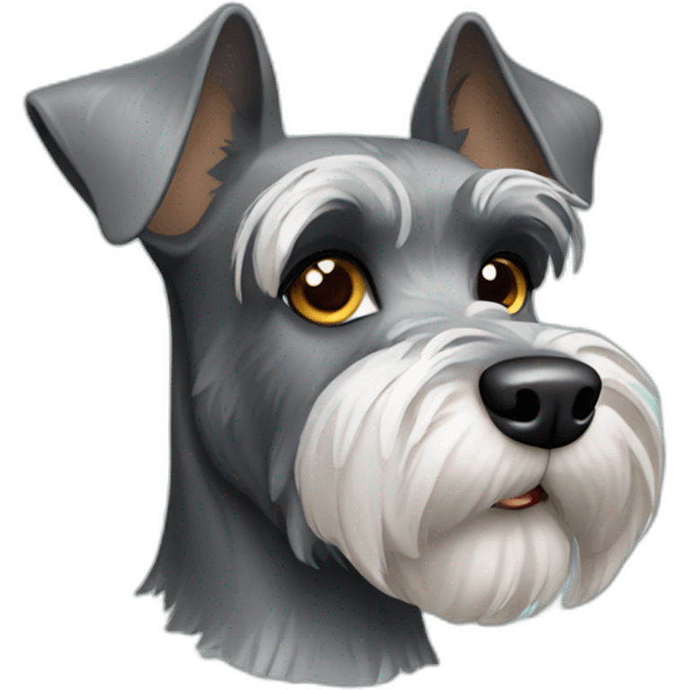 Schnauzer dog emoji