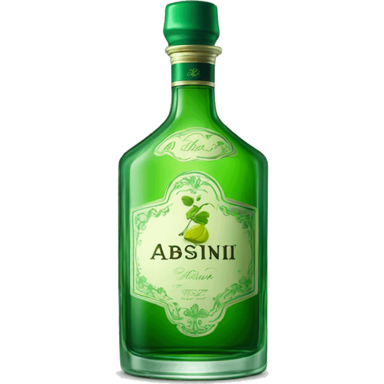 Beautiful bottle of absinthe emoji