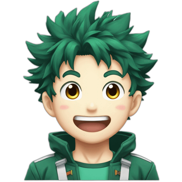 excited izuku midoriya emoji