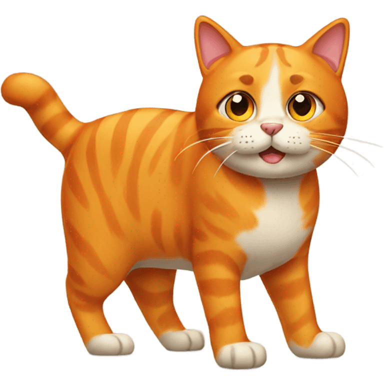 Large orange cat emoji