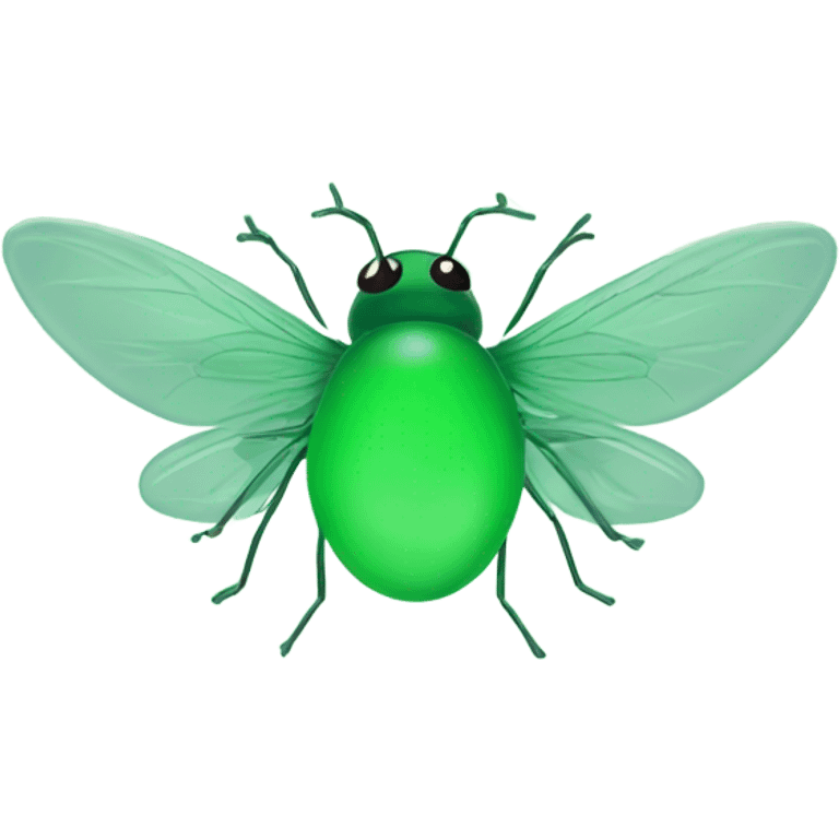 Green aura with flies around it emoji