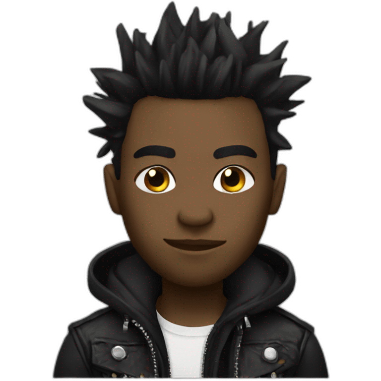 punk black guy emoji