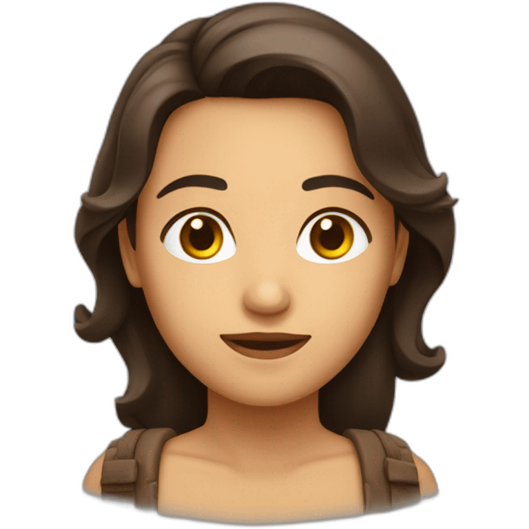 Brune qui se reveille emoji