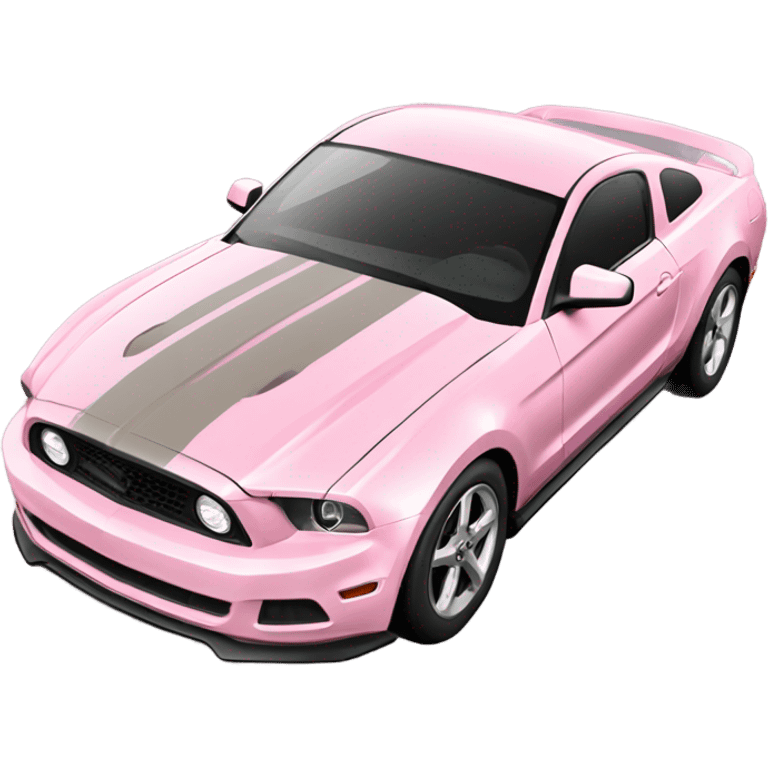 Light pink mustang sports car emoji