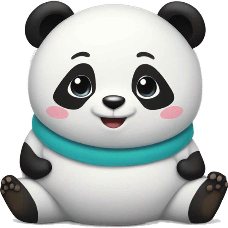 Yayy written on panda's belly emoji