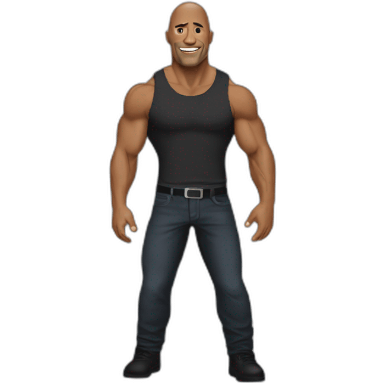 Thé rock Dwayne Johnson  emoji