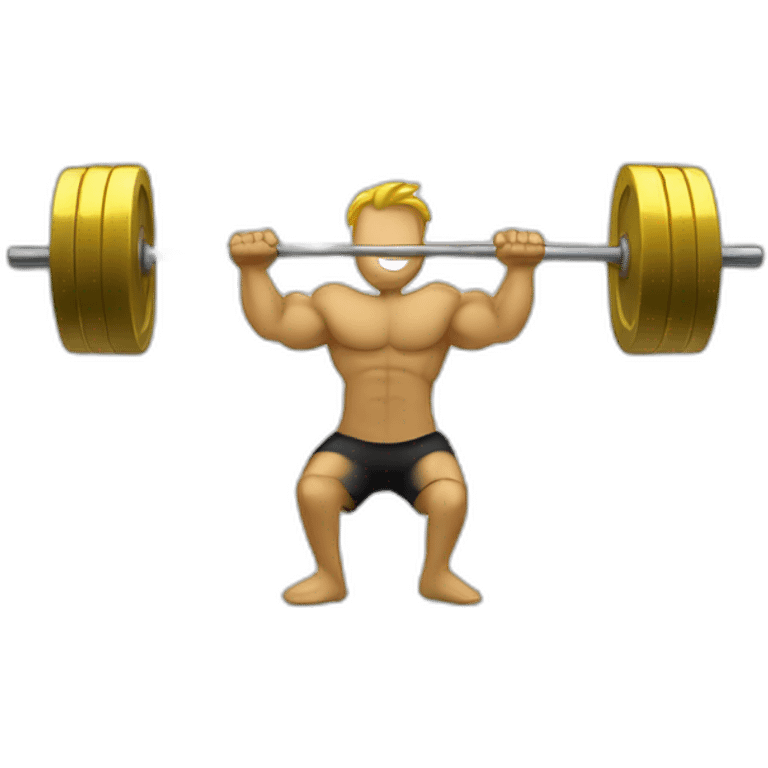 Barbell with 3 plates emoji