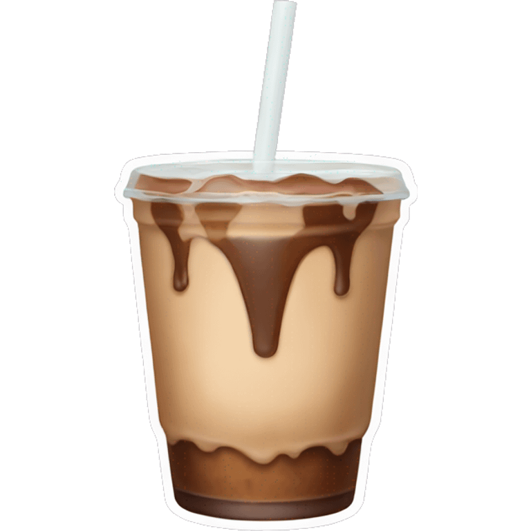 Aesthetic iced coffee emoji