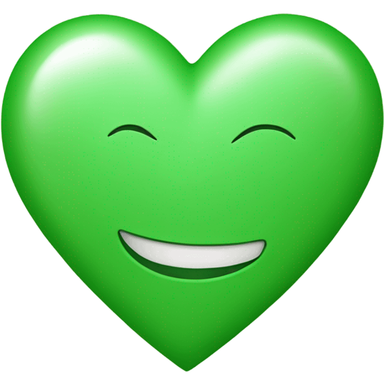 green heart with a c  emoji