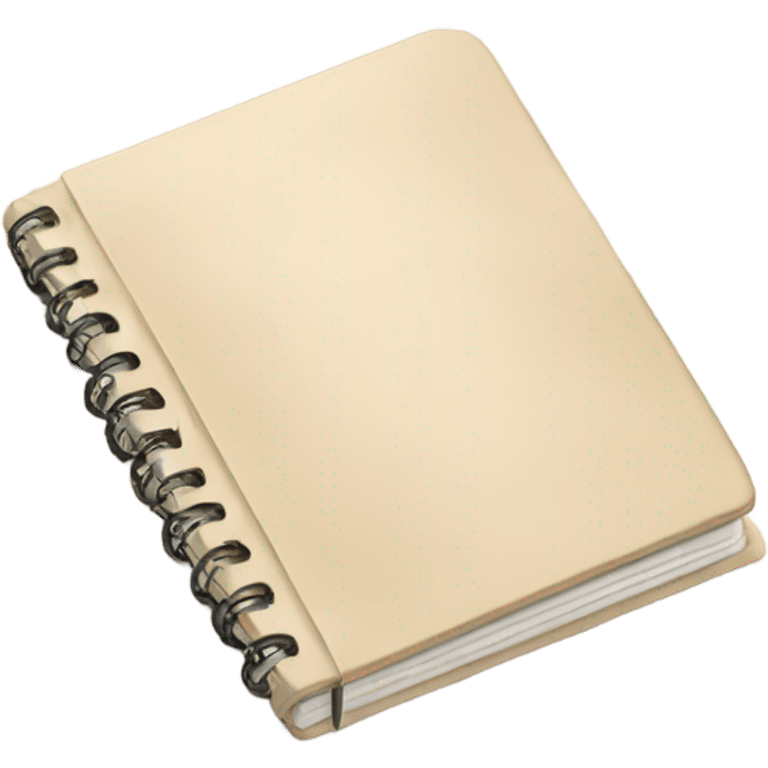 Small beige notebook emoji