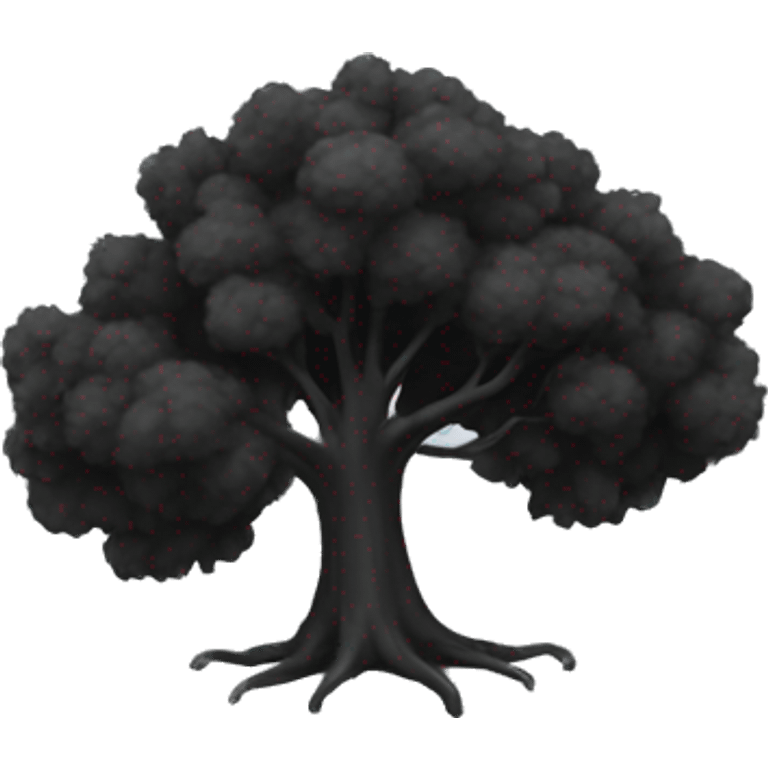 Black tree emoji