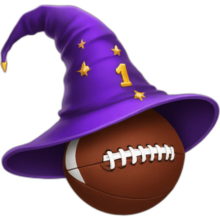 wizard hat football emoji