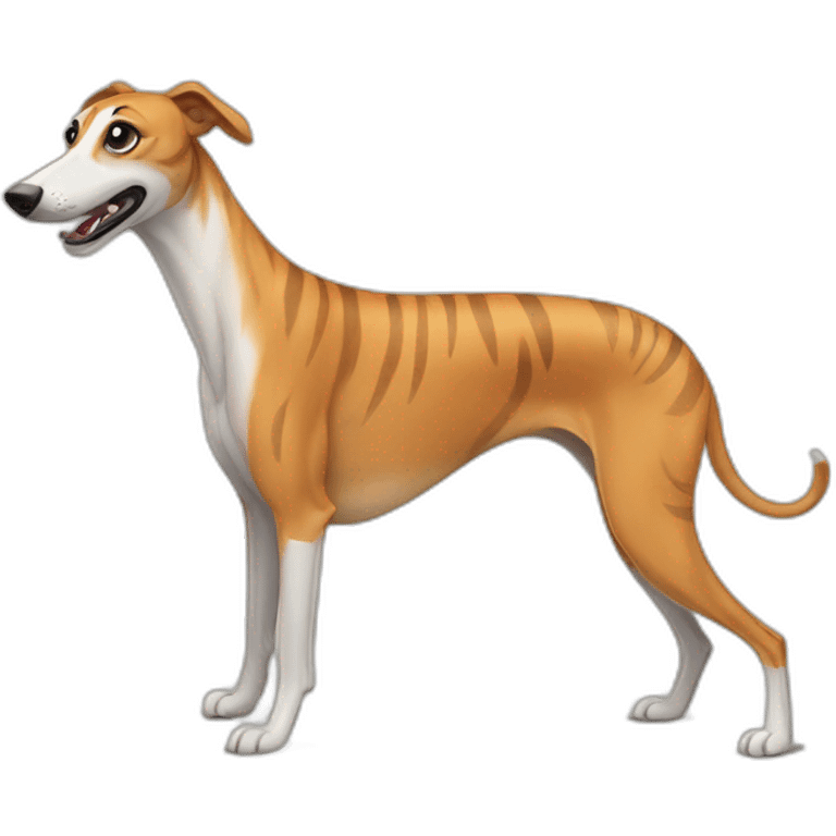 tiger style greyhound emoji