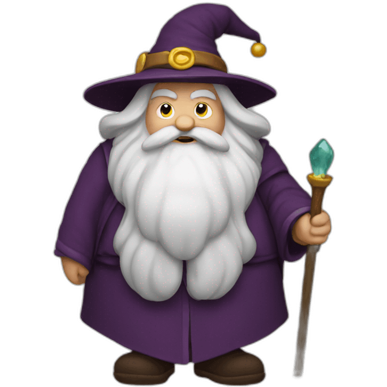 Fat wizard emoji