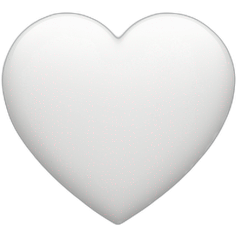 iphone white heart emoji