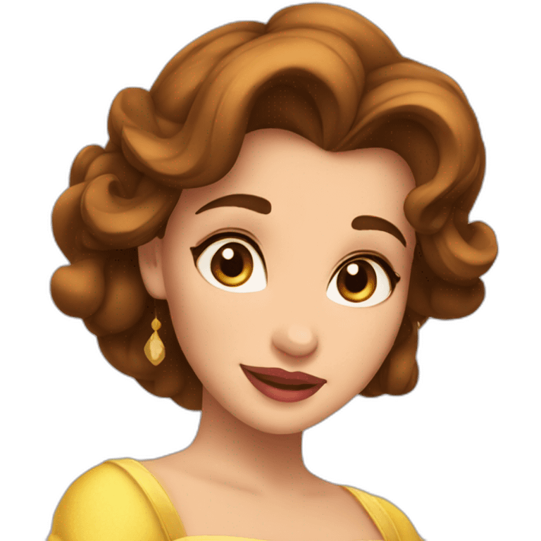 belle from beauty and the beast  emoji