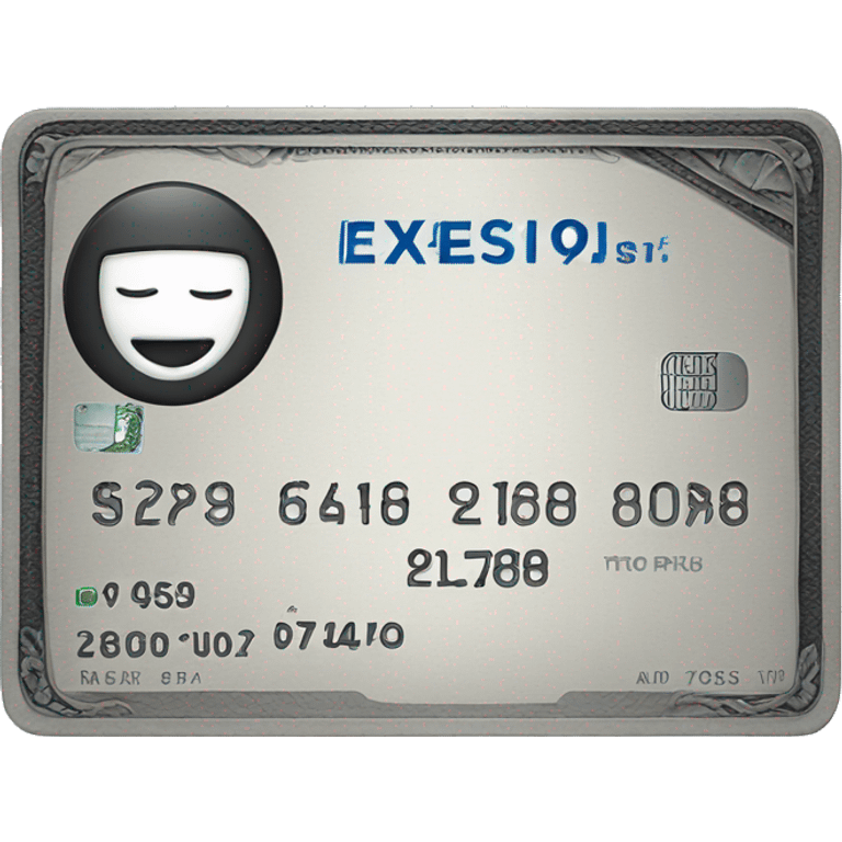 Black American Express card  emoji