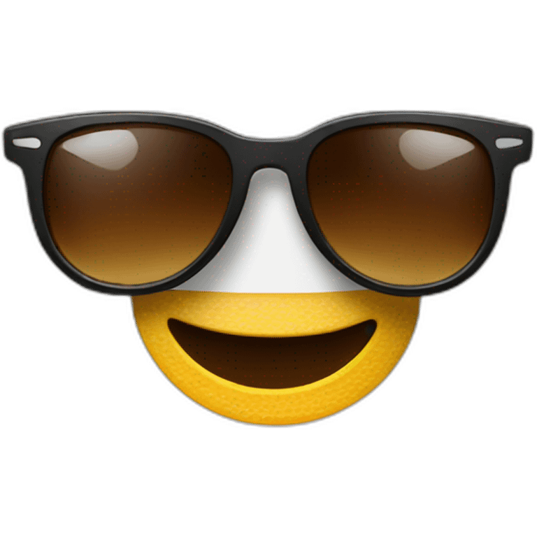 A coffee cup wearing sunglasses. emoji