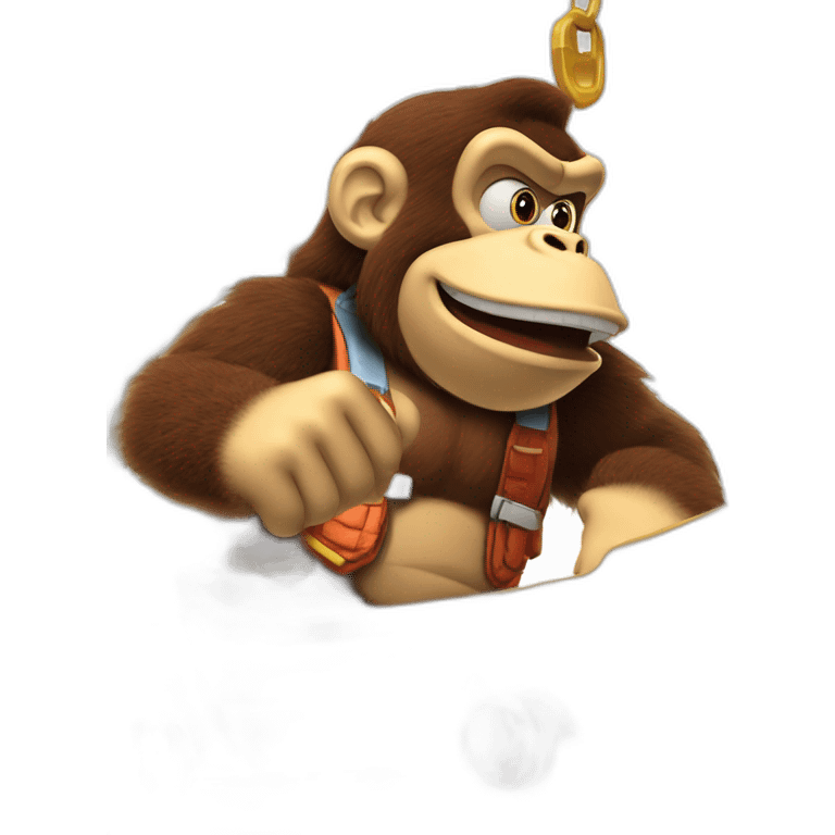 DONKEY KONG PILOTING A SHIP emoji