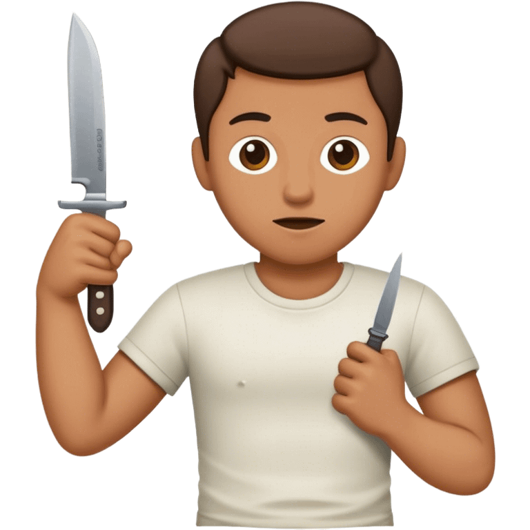 knife to the abdome emoji