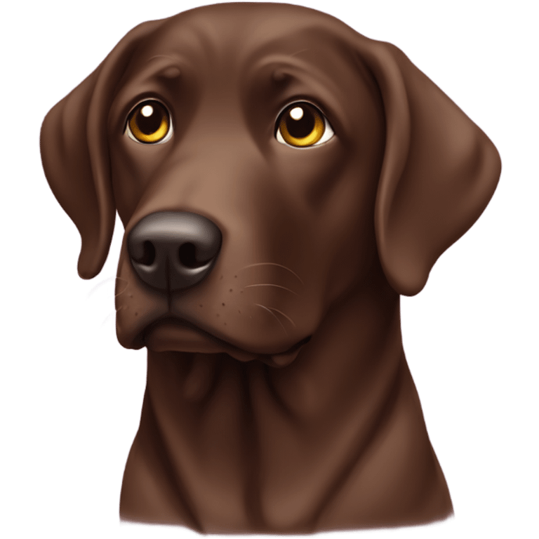 Chocolate lab sweatband  emoji