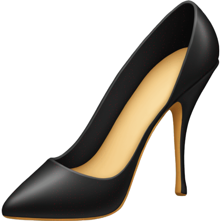 black stiletto shoe emoji