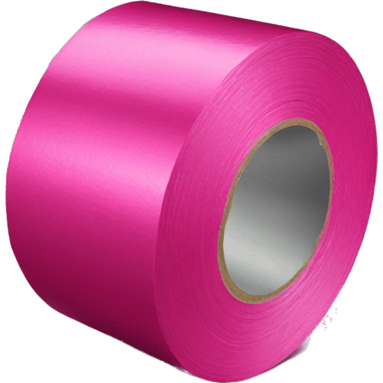 Realistic roll of metallic hot Pink duct tape emoji