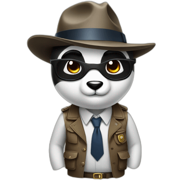 detective panda emoji