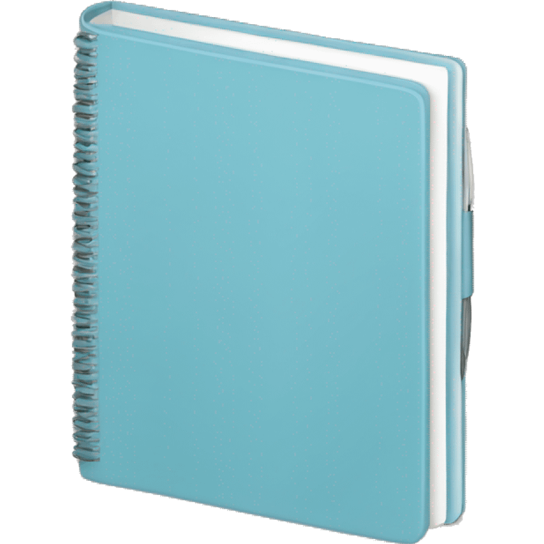 Light blue notebook emoji