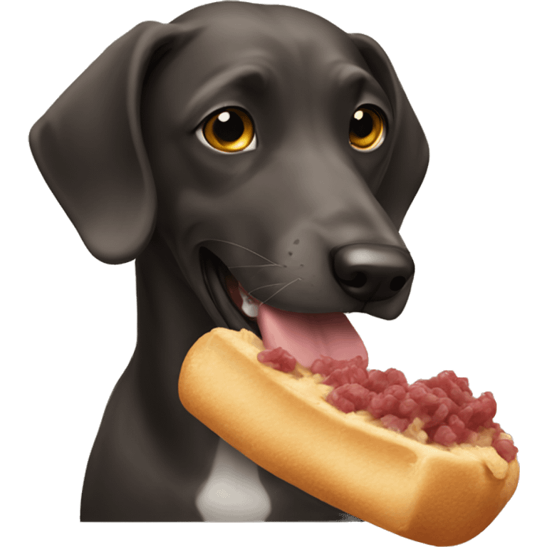 Dog eating emoji