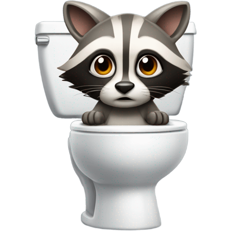 Animal on toilet emoji