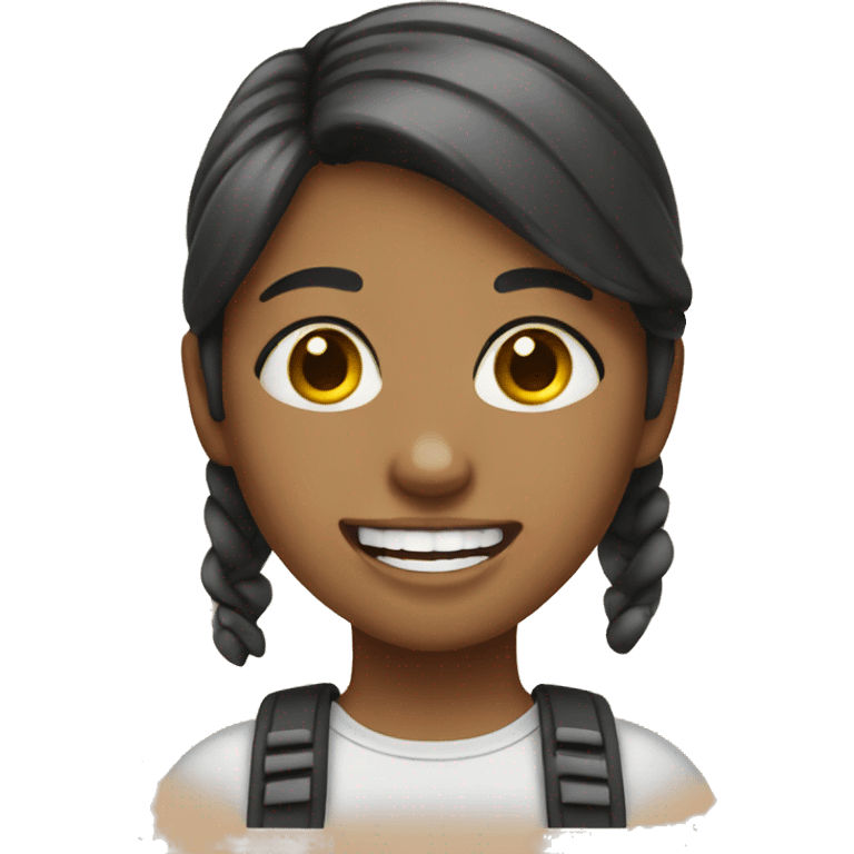 Girl wearing braces  emoji