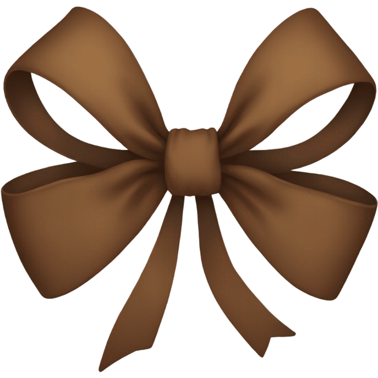 Brown bow emoji