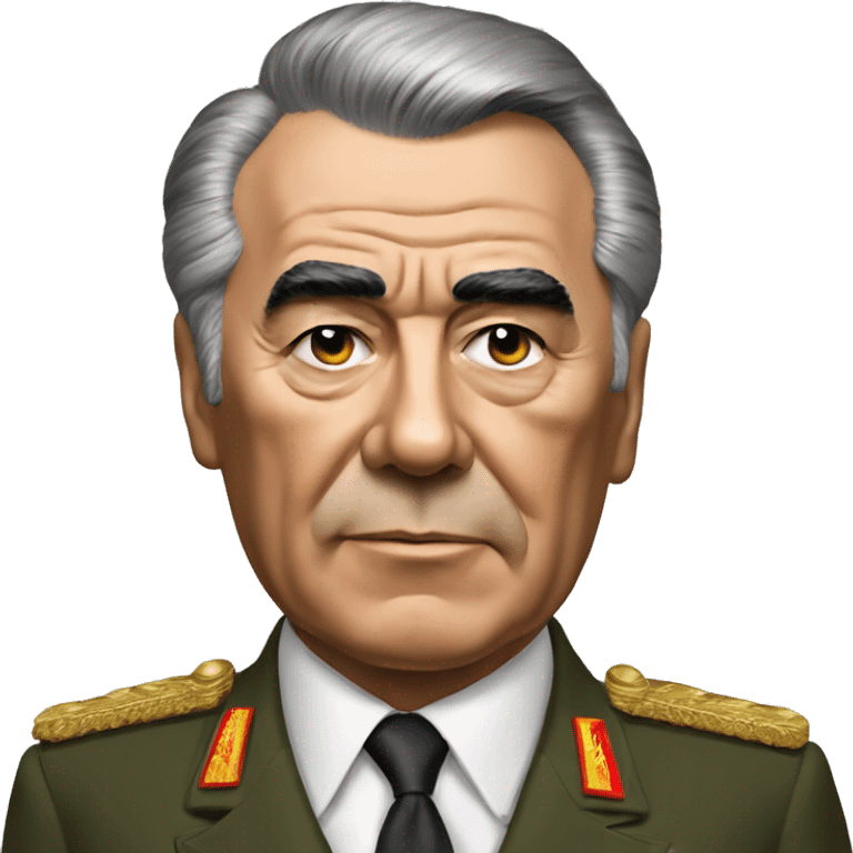 Leonid Brezhnev realistic emoji