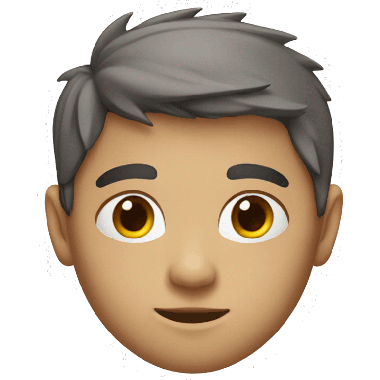 A res head boy with scar on his head emoji