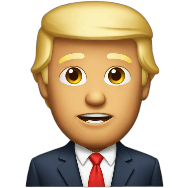 Donald trump Who drinks a beer emoji