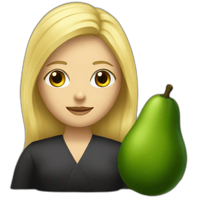 une avocate blonde avec la robe d'avocate emoji