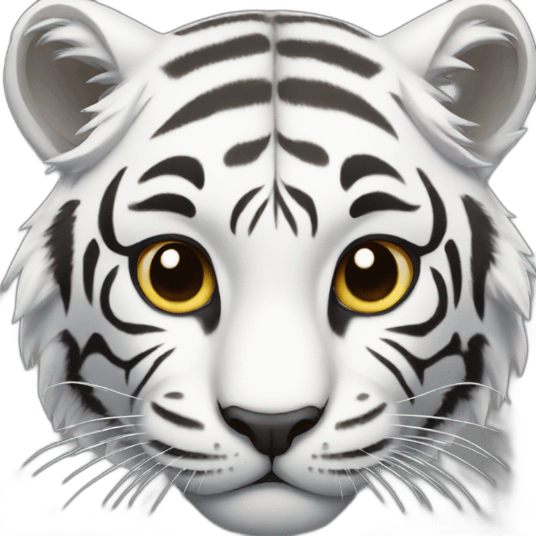 white tiger emoji