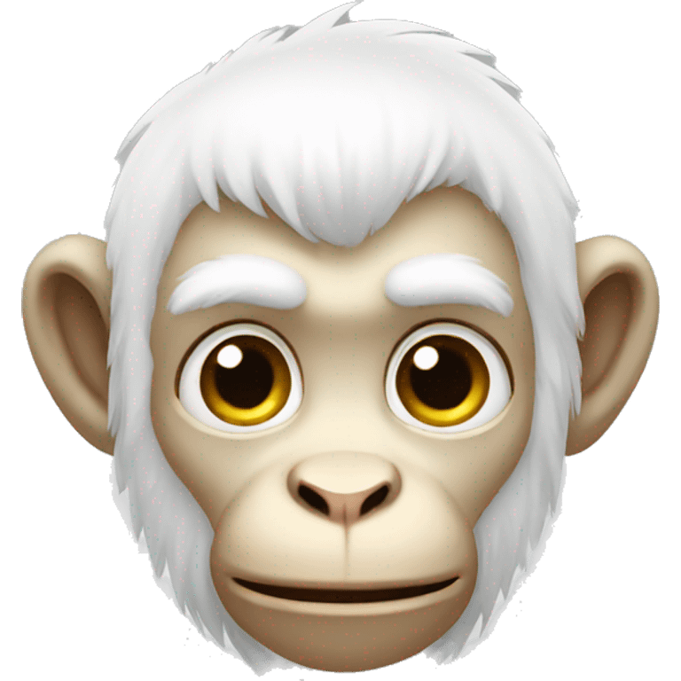 white monkey emoji